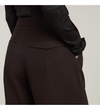 G-Star Holiday brown wide leg trousers