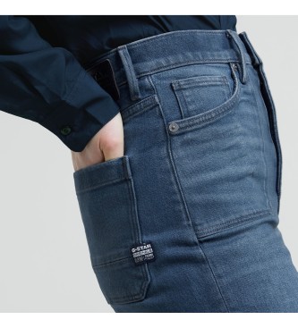 G-Star Jeans Deck 2.0 Hoog Losse Opgestikte Zak Blauw