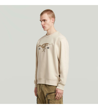 G-Star Running dog back beige jumper