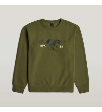 G-Star Running dog back jumper green