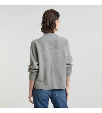 G-Star Boxy Mock jumper grey