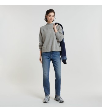 G-Star Boxy Mock jumper grey