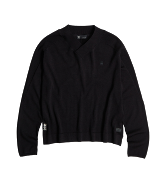 G-Star Core Loose V-Neck Knitted jumper black