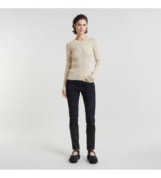 G-Star Plated Slim Strikket trje beige