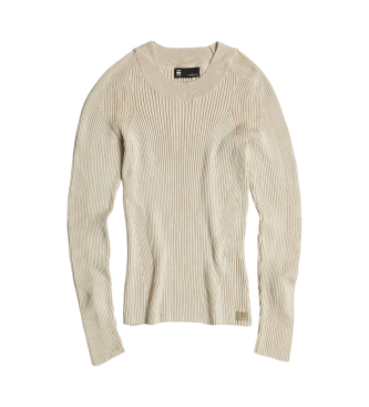 G-Star Maglione lavorato a maglia sottile placcato beige