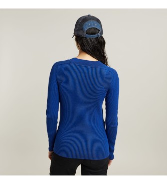 G-Star Jersey Plated Slim Knitted azul