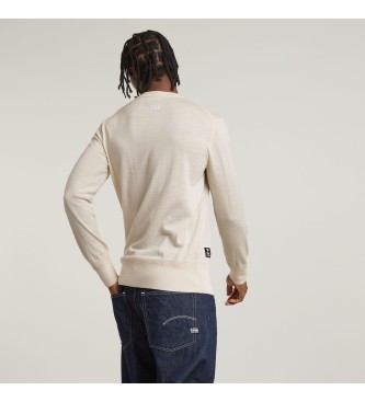 G-Star Pull en maille Premium Core blanc