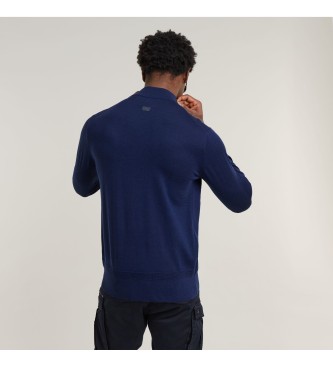 G-Star Premium Core Mock navy jumper