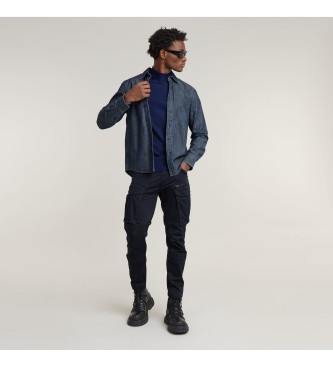 G-Star Premium Core Mock navy jumper