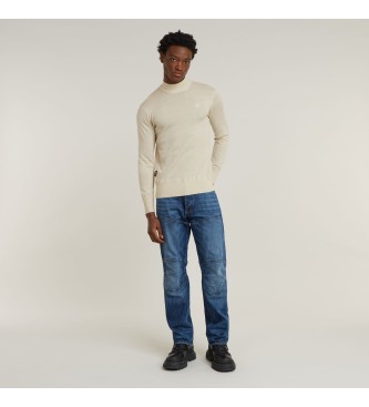 G-Star Premium Core Mock Sweater off-white ecru