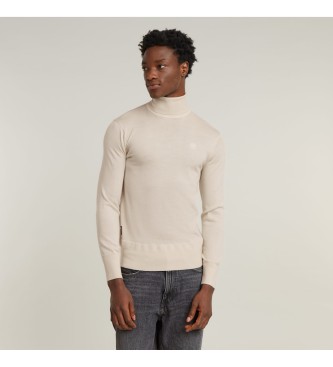 G-Star Sweter Premium Core w kolorze ecru