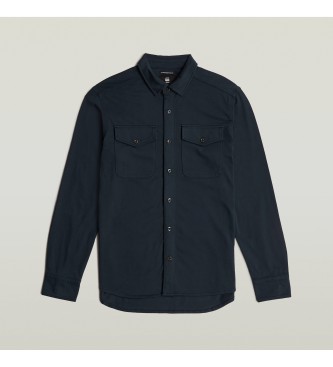G-Star Srajca Jersey Marine z žepi mornarska modra