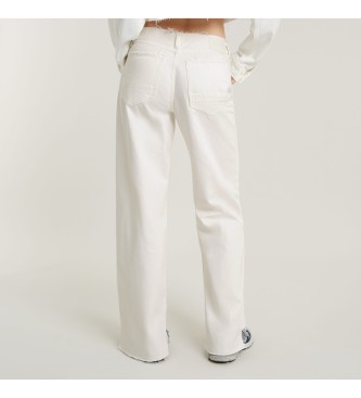 G-Star Jeans Judee con cintura a taglio ampio bianchi