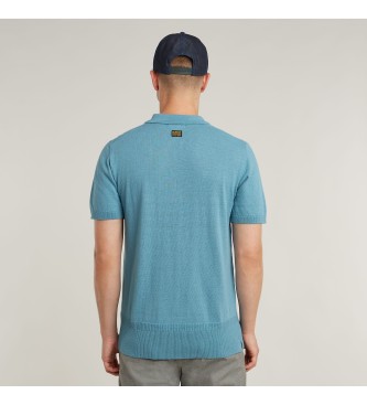 G-Star Knitted polo blue
