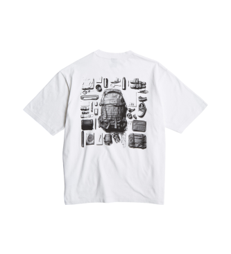 G-Star T-shirt squadrata con grafica Knolling Back bianca