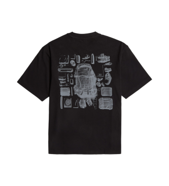 G-Star T-shirt squadrata con grafica Knolling Back nera