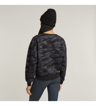 G-Star Sudadera Lace AOP Loose negro