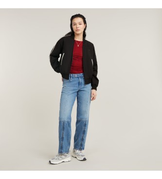 G-Star Aansluitende top met 3/4 mouwen rood  
