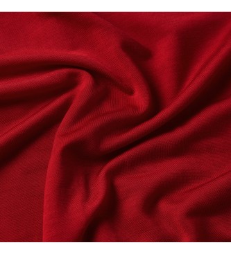 G-Star Aansluitende top met 3/4 mouwen rood  