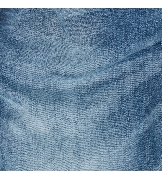 G-Star Dżinsy Lynn Mid Skinny Ripped Edge niebieskie