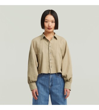 G-Star Camisa Macro Balloon beige