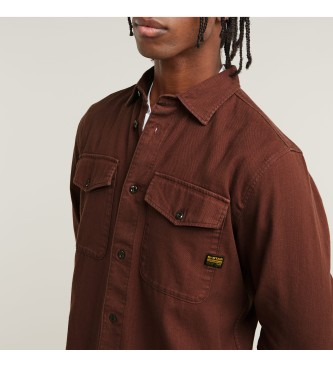 G-Star Brown Marine Slim Shirt