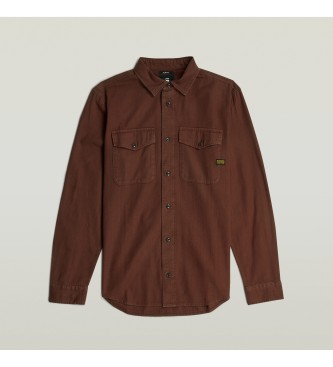 G-Star Camisa Marine Slim marrn