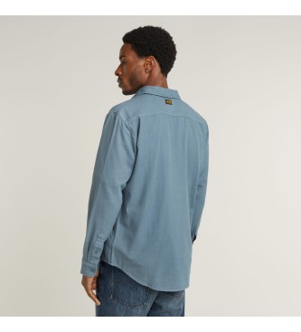 G-Star Marine Slim Shirt bleu