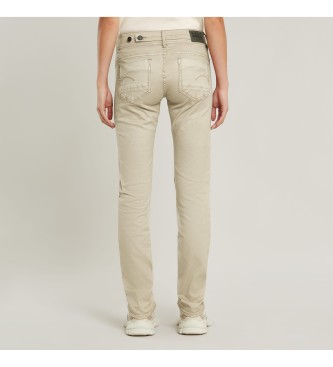G-Star Slanke rechte beige broek Midge