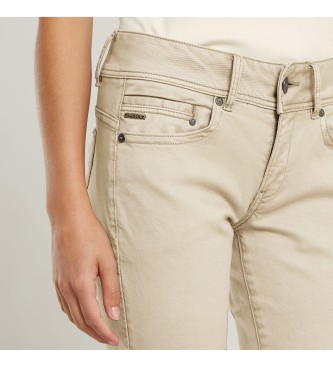 G-Star Slanke rechte beige broek Midge