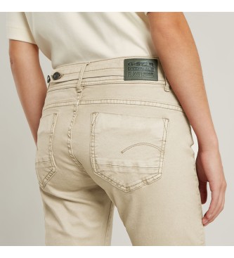 G-Star Slanke rechte beige broek Midge