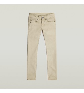 G-Star Slanke rechte beige broek Midge