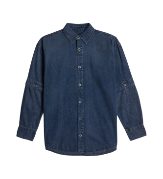 G-Star Blauw modulair shirt