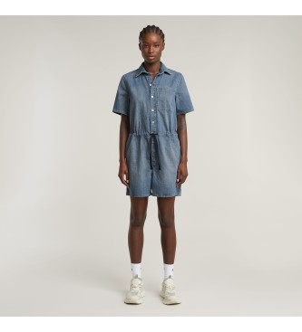G-Star Korte jumpsuit Easy blauw
