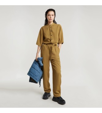 G-Star Brown Fluid overall