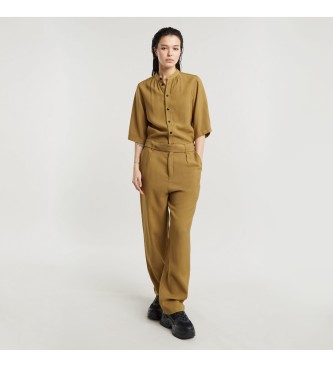 G-Star Brown Fluid overall