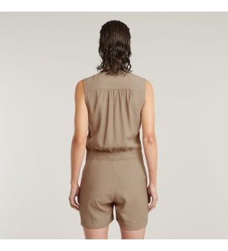 G-Star Sommerlicher taupefarbener Jumpsuit