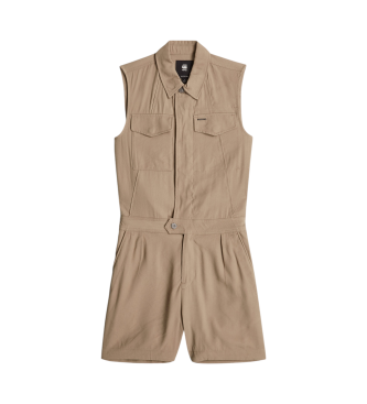 G-Star Sommerlicher taupefarbener Jumpsuit