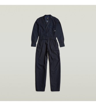 G-Star Getailleerde wikkel jumpsuit marine