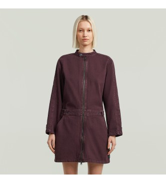 G-Star Fliederfarbenes Moto-Kleid