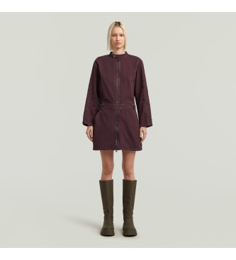 G-Star Fliederfarbenes Moto-Kleid