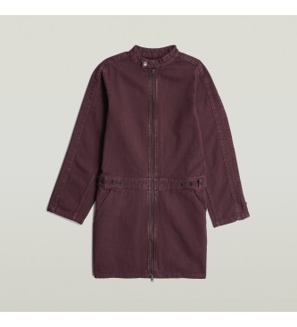 G-Star Fliederfarbenes Moto-Kleid