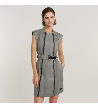 G-Star Multi Zip dress grey