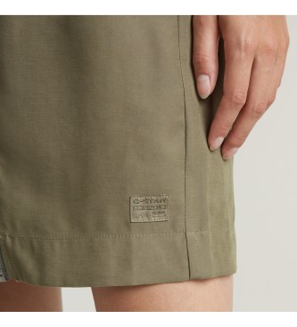 G-Star Sukienka Multi Zip zielona