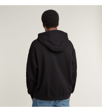 G-Star Sweatshirt Multi zip thru loose noir