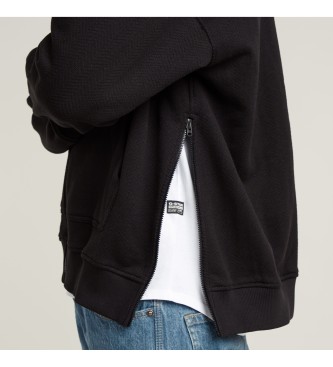 G-Star Sweatshirt Multi zip thru loose noir