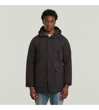 G-Star Parka z wieloma kieszeniami czarna