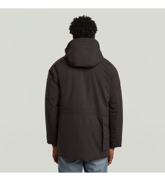 G-Star Parka z wieloma kieszeniami czarna