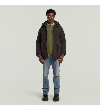 G-Star Parka z wieloma kieszeniami czarna