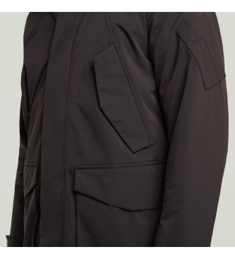 G-Star Parka z wieloma kieszeniami czarna